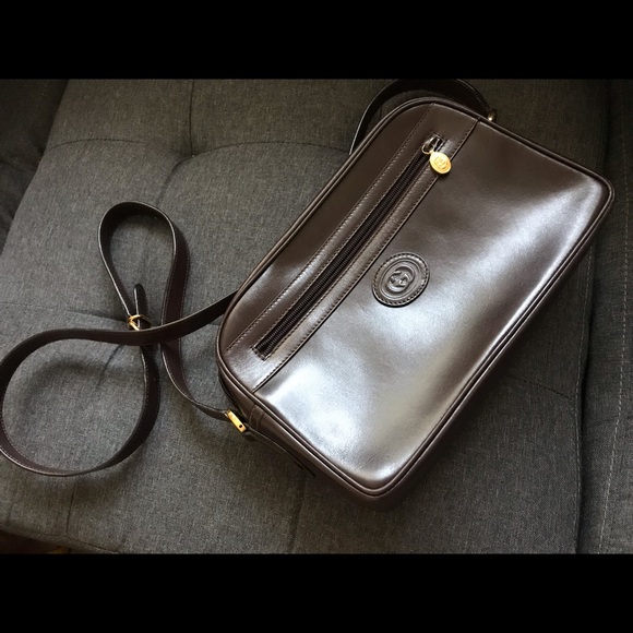Gucci Brown Leather Vintage Crossbody Bag - Picture 5 of 8